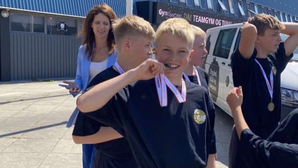 St&oslash;t min rejse til nordisk mesterskab  - Ginástica