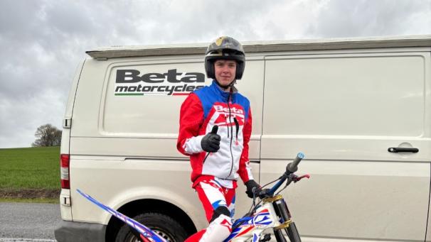 St&oslash;t Mads H&oslash;eg ved EM i Trial 2026 i Tyskland - Motor sports